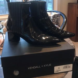 Kendall + Kylie 6.5 patent leather boots